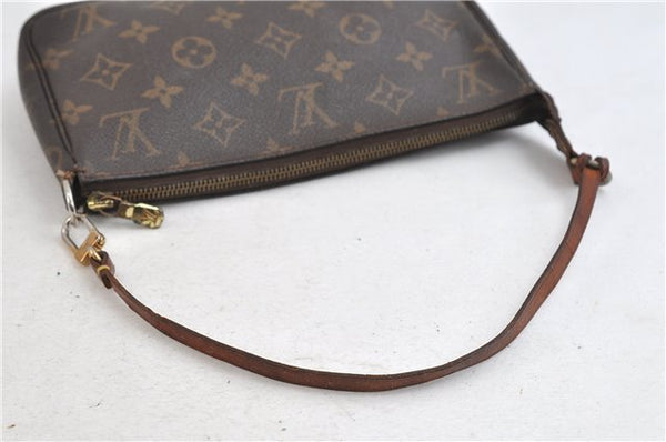 Authentic Louis Vuitton Monogram Pochette Accessoires Pouch M51980 LV 9996C