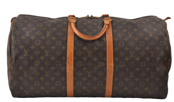 Authentic Louis Vuitton Monogram Keepall 60 Travel Boston Bag M41422 LV 9997D