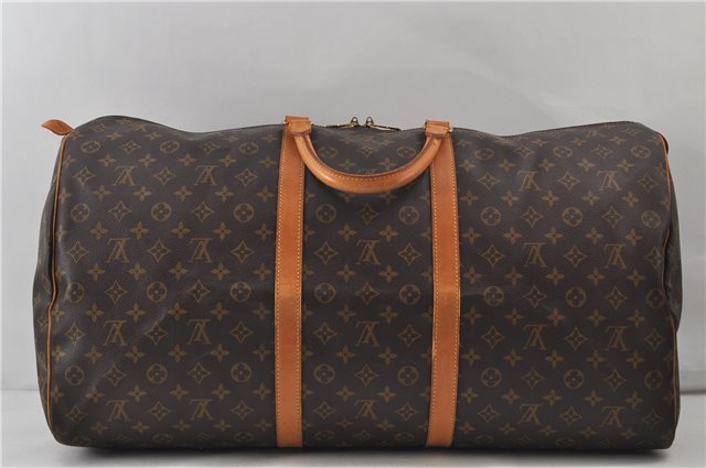 Authentic Louis Vuitton Monogram Keepall 60 Travel Boston Bag M41422 LV 9997D