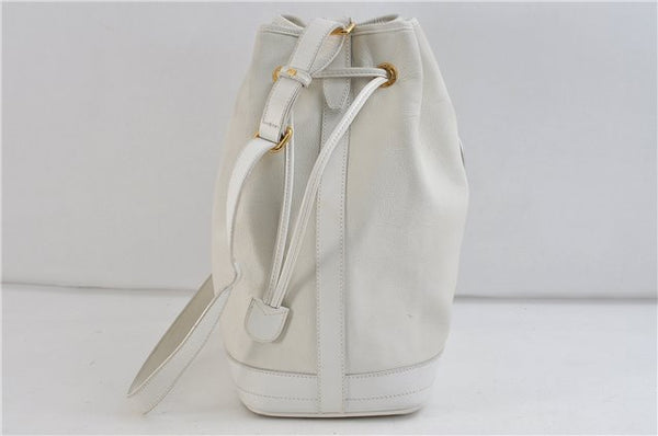Authentic GUCCI Shoulder Cross Body Bag Purse Leather White 9999C