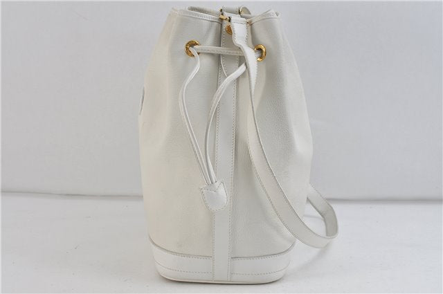 Authentic GUCCI Shoulder Cross Body Bag Purse Leather White 9999C