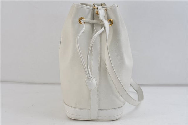 Authentic GUCCI Shoulder Cross Body Bag Purse Leather White 9999C