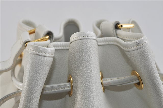 Authentic GUCCI Shoulder Cross Body Bag Purse Leather White 9999C