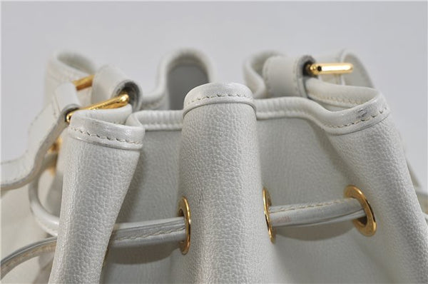 Authentic GUCCI Shoulder Cross Body Bag Purse Leather White 9999C
