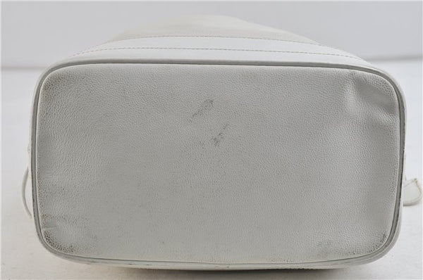 Authentic GUCCI Shoulder Cross Body Bag Purse Leather White 9999C