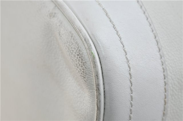 Authentic GUCCI Shoulder Cross Body Bag Purse Leather White 9999C