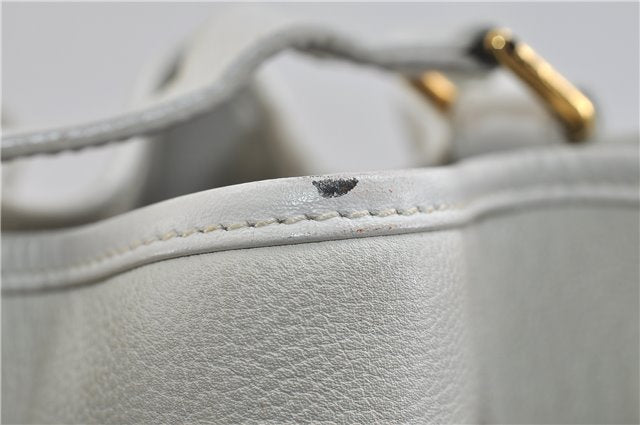Authentic GUCCI Shoulder Cross Body Bag Purse Leather White 9999C