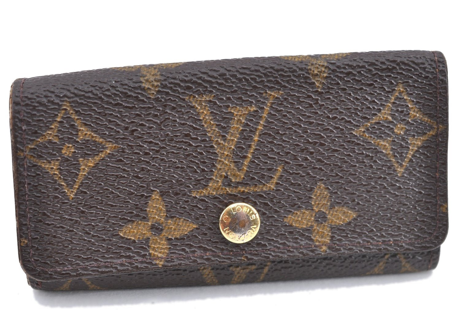 Authentic Louis Vuitton Monogram Multicles 4 Four Hooks Key Case M62631 LV A4524