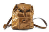 Authentic GUCCI Bamboo Backpack Enamel Leather Gold Junk B2049