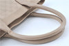 Authentic GUCCI Shoulder Tote Bag GG Canvas Leather 33890 Beige B6920