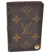 Auth Louis Vuitton Monogram Porte Cartes Credit Pression M60937 Card Case C5915