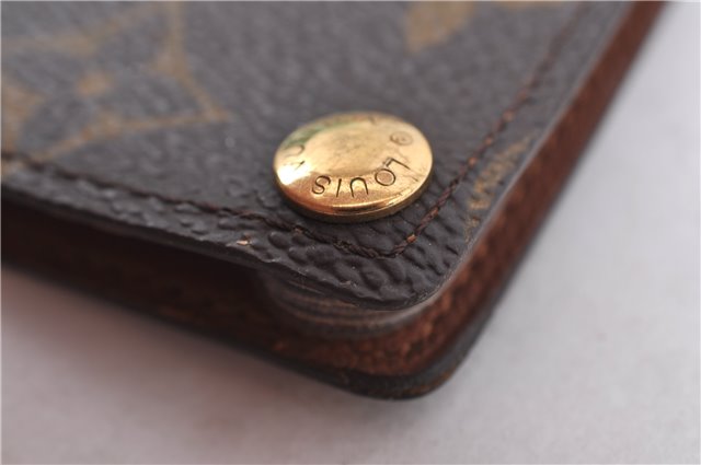 Auth Louis Vuitton Monogram Porte Cartes Credit Pression M60937 Card Case C5915