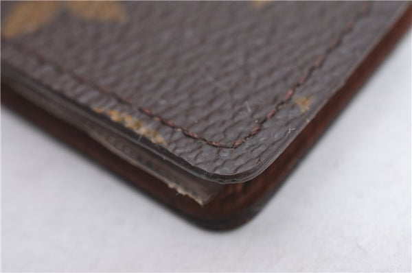 Auth Louis Vuitton Monogram Porte Cartes Credit Pression M60937 Card Case C5915