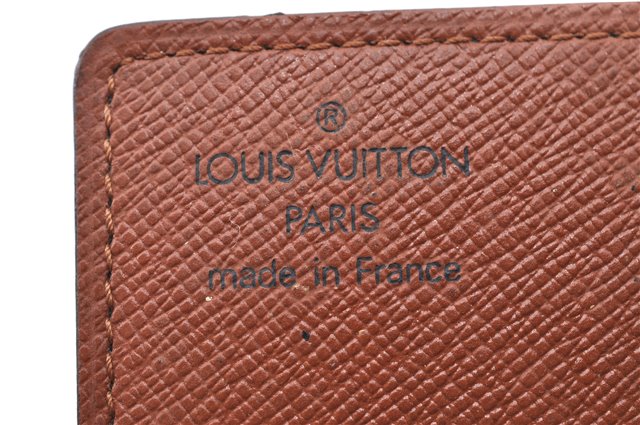 Auth Louis Vuitton Monogram Porte Cartes Credit Pression M60937 Card Case C5915