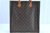 Authentic LOUIS VUITTON Monogram Sac Plat Hand Bag M51140 LV C8194