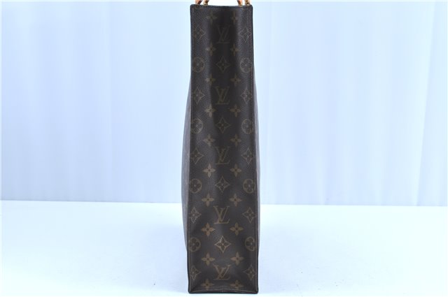 Authentic LOUIS VUITTON Monogram Sac Plat Hand Bag M51140 LV C8194