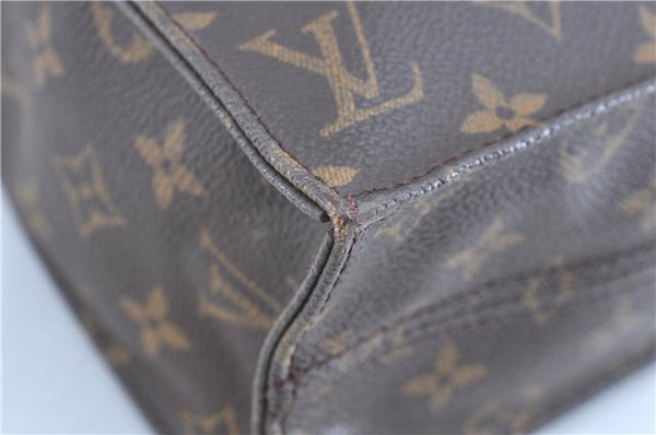 Authentic LOUIS VUITTON Monogram Sac Plat Hand Bag M51140 LV C8194