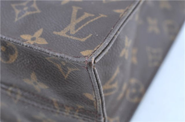 Authentic LOUIS VUITTON Monogram Sac Plat Hand Bag M51140 LV C8194