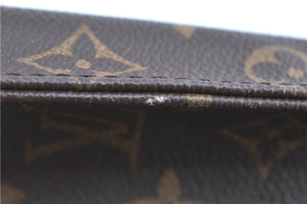 Authentic LOUIS VUITTON Monogram Sac Plat Hand Bag M51140 LV C8194