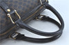 Authentic CELINE Macadam Blason Pattern Hand Boston Bag PVC Leather Black D5080