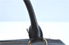 Authentic CELINE Macadam Blason Pattern Hand Boston Bag PVC Leather Black D5080