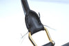 Authentic CELINE Macadam Blason Pattern Hand Boston Bag PVC Leather Black D5080