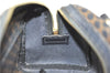 Authentic CELINE Macadam Blason Pattern Hand Boston Bag PVC Leather Black D5080