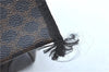 Authentic CELINE Macadam Blason Pattern Hand Boston Bag PVC Leather Black D5080