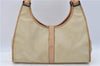 Authentic GUCCI Jackie Shoulder Hand Bag Nylon Leather 0021067 Ivory Junk D6558