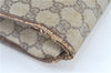 Authentic GUCCI Clutch Hand Bag Purse GG PVC Leather Brown Beige D9202