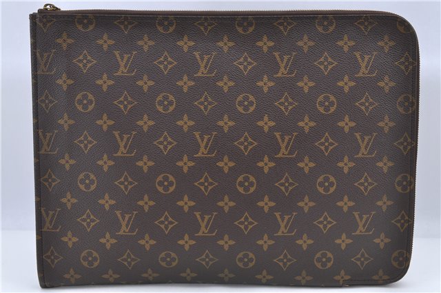 Authentic Louis Vuitton Monogram Poche Documents Document case M53400 LV E1394