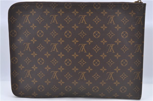 Authentic Louis Vuitton Monogram Poche Documents Document case M53400 LV E1394