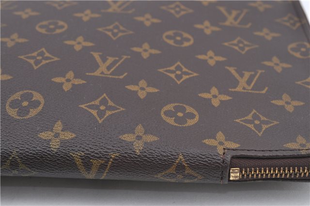 Authentic Louis Vuitton Monogram Poche Documents Document case M53400 LV E1394