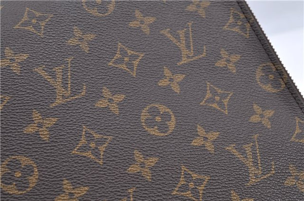 Authentic Louis Vuitton Monogram Poche Documents Document case M53400 LV E1394