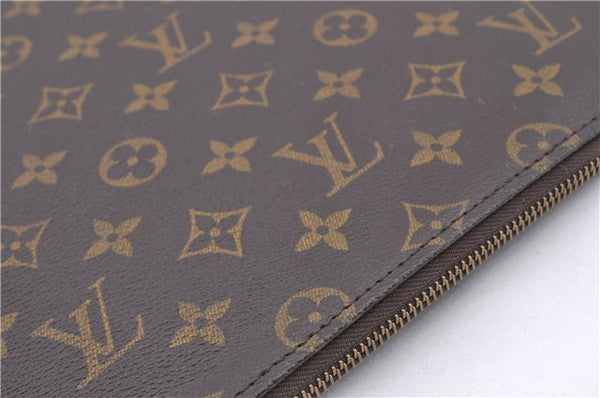 Authentic Louis Vuitton Monogram Poche Documents Document case M53400 LV E1394