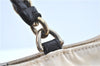 Auth FENDI Zucca Mamma Baguette Chain Shoulder Bag Nylon Leather Ivory E5436