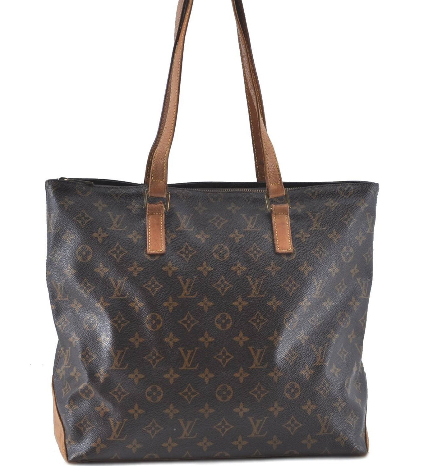 Authentic Louis Vuitton Monogram Cabas Mezzo Tote Bag M51151 LV E6016