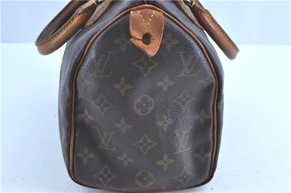 Authentic LOUIS VUITTON Monogram Speedy 25 Hand Bag M41528 LV E6101