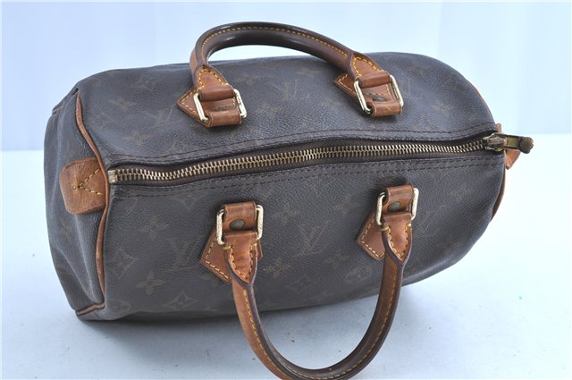 Authentic LOUIS VUITTON Monogram Speedy 25 Hand Bag M41528 LV E6101