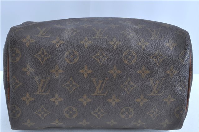 Authentic LOUIS VUITTON Monogram Speedy 25 Hand Bag M41528 LV E6101