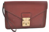 Auth Louis Vuitton Epi Pochette Sellier Dragonne Clutch Bag M52613 Brown E9510