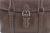 Authentic FENDI Selleria Linda Hand Bag Purse Leather Brown F0393