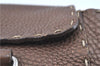 Authentic FENDI Selleria Linda Hand Bag Purse Leather Brown F0393