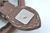 Authentic FENDI Selleria Linda Hand Bag Purse Leather Brown F0393