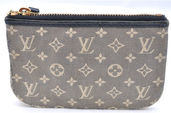 Auth Louis Vuitton Monogram Idylle Pochette Cles Coin Case Blue M62995 LV F5360