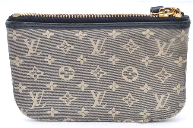 Auth Louis Vuitton Monogram Idylle Pochette Cles Coin Case Blue M62995 LV F5360