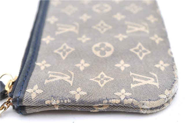 Auth Louis Vuitton Monogram Idylle Pochette Cles Coin Case Blue M62995 LV F5360