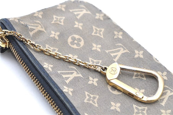 Auth Louis Vuitton Monogram Idylle Pochette Cles Coin Case Blue M62995 LV F5360