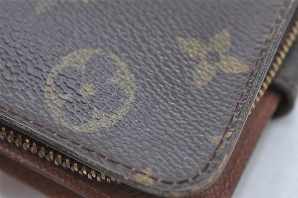 Authentic Louis Vuitton Monogram Compact Zip Bifold Wallet Purse M61667 LV F6757