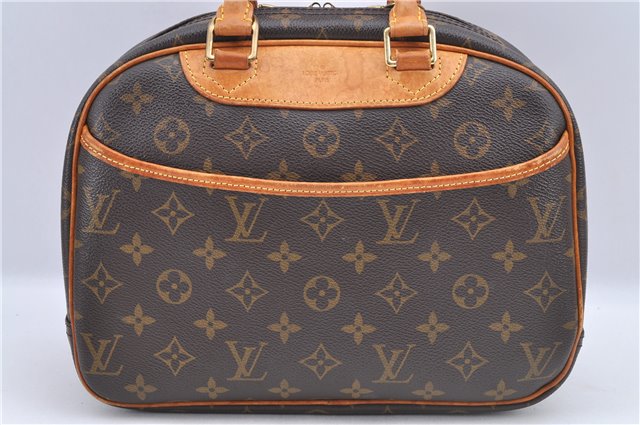 Authentic Louis Vuitton Monogram Trouville Hand Bag M42228 LV F9193